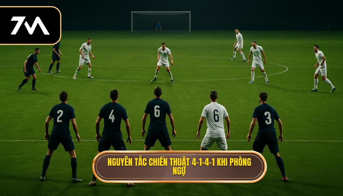 Nguyên Tắc Cơ Bản Của Chiến thuật 4-1-4-1 Khi Không Có Bóng