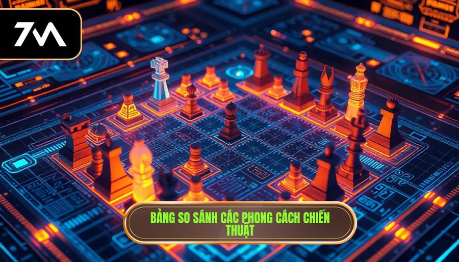 Bảng so sánh các phong cách chiến thuật phổ biến